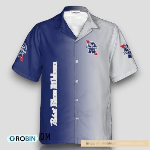 Personalized Gradient Pabst Blue Ribbon Hawaiian Shirt