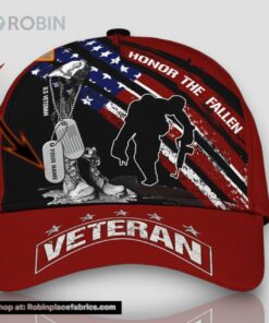 Personalized Honor The Fallen Veteran All Over Print Baseball Cap A Great Gift For Veterans Day