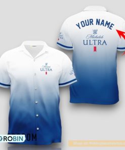 Personalized Michelob ULTRA Gradient Hawaiian Shirt Personalized Michelob ULTRA Gradient Hawaiian Shirt