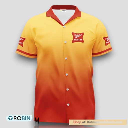 Personalized Miller High Life Gradient Hawaiian Shirt