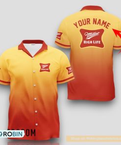 Personalized Miller High Life Gradient Hawaiian Shirt