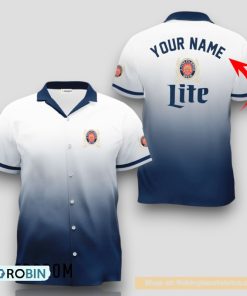 Personalized Miller Lite Gradient Hawaiian Shirt