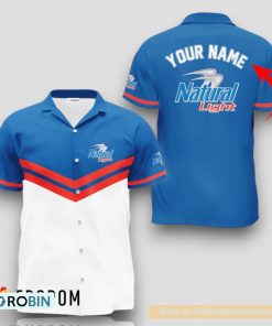 Personalized Natural Light Blue Tennis Hawaiian Shirt