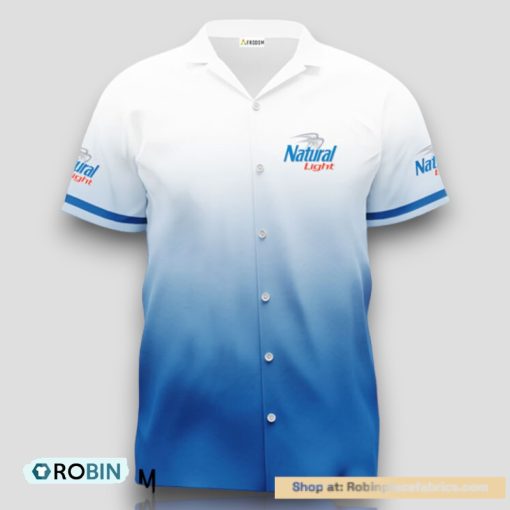 Personalized Natural Light Gradient Hawaiian Shirt