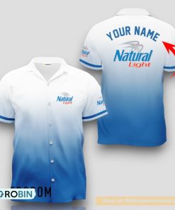 Personalized Natural Light Gradient Hawaiian Shirt