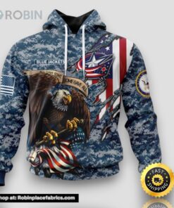 Personalized NHL Columbus Blue Jackets Honor US Navy Veterans All Over Print 3D Hoodie Gift For Veterans Day Personalized NHL Columbus Blue Jackets Honor US Navy Veterans All Over Print 3D Hoodie Gift For Veterans Day