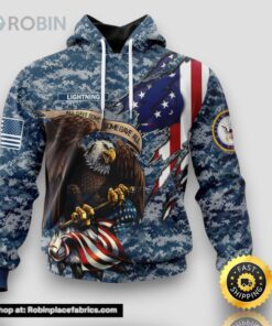 Personalized NHL Tampa Bay Lightning Honor US Navy Veterans All Over Print 3D Hoodie Gift For Veterans Day