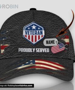 Personalized Proudly Served Veteran All Over Print Baseball Cap A Great Gift For Veterans Day