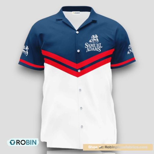 Personalized Samuel Adams Blue Tennis Hawaiian Shirt