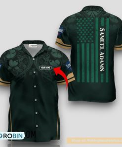 Personalized Samuel Adams St. Patrick’s Day American Flag Hawaiian Shirt