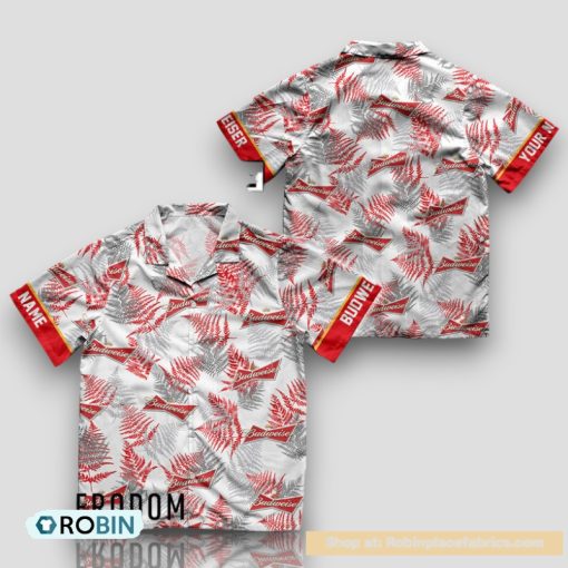Personalized Tropical Budweiser Hawaiian Shirt
