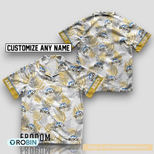 Personalized Tropical Busch Beer Hawaiian Shirt