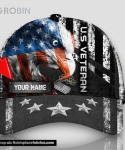 Personalized Us American Eagle All Over Print Baseball Cap A Great Gift For Veterans Day Personalized Us American Eagle All Over Print Baseball Cap A Great Gift For Veterans Day