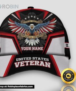 Personalized Us Veteran LanOf The Free Because Of The Brave All Over Print Baseball Cap A Great Gift For Veterans Day