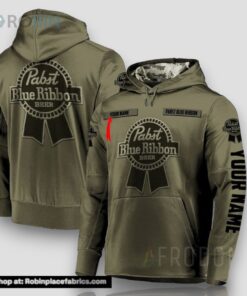 Personalized Vintage Pabst Blue Ribbon Unisex Hoodie