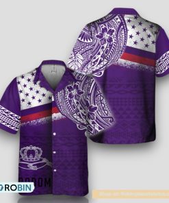 Polynesian Purple Crown Royal Hawaiian Shirt