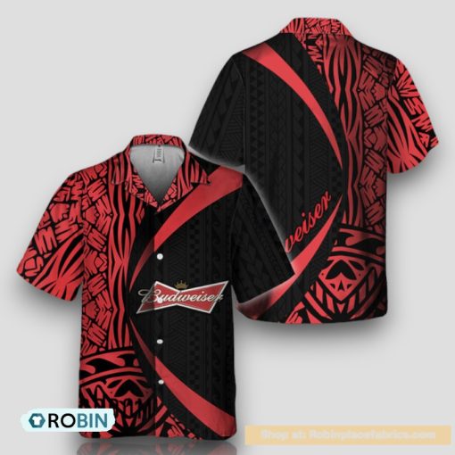 Polynesian Samoan Budweiser Hawaiian Shirt