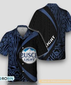Polynesian Samoan Busch Light Hawaiian Shirt
