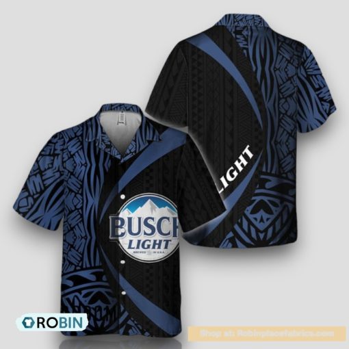Polynesian Samoan Busch Light Hawaiian Shirt