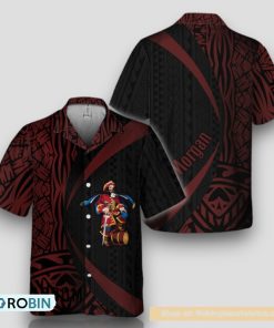 Polynesian Samoan Captain Morgan Hawaiian Shirt