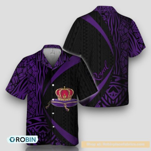 Polynesian Samoan Crown Royal Hawaiian Shirt