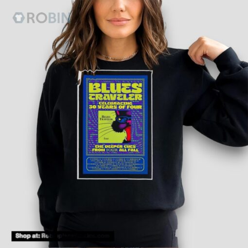 Poster Blues Traveler Celeb 30 Years Of Four Tour 2024 Shirt