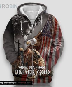 Premium Giesu With Veteran Hoodie And Zip Hoodie