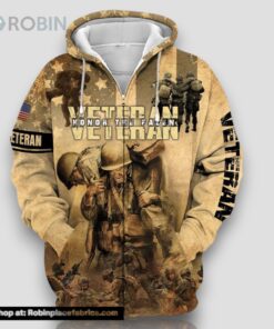 Premium Honor The Falen Veteran Zip Hoodie