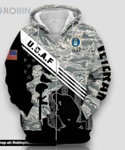 Premium Multiple US Military Services Veteran Day Zip Hoodie