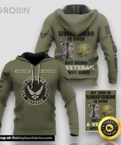 Premium Multiple US Military Services Veteran Hoodie 3D