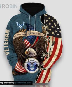 Premium Multiple US Military Services Veteran Hoodie Shirt