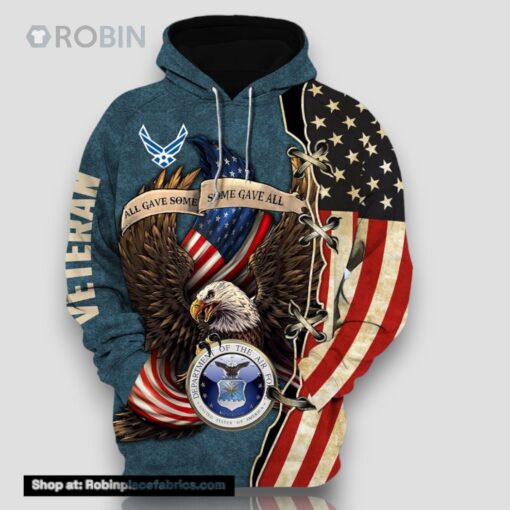 Premium Multiple US Military Services Veteran Hoodie Shirt