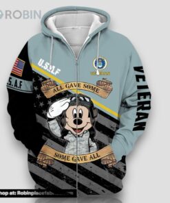 Premium Multiple US Military Services Veteran Zip Hoodie