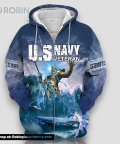 Premium U.S Navy Veteran Zip Hoodie
