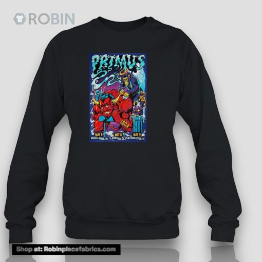 Primus May 9, 2024 Charleston Music Hall Charleston, Sc Unisex Shirt