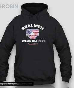 Real Men Wear Diapers Trump 2024 Flag Unisex Shirt