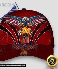 Red Eagle Skull Veteran Classic Cap