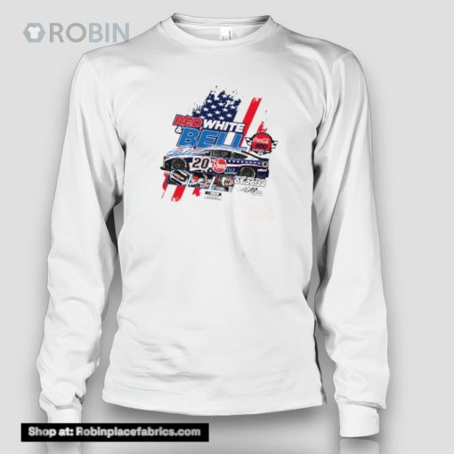 Red White And Christopher Bell 2024 Charlotte Motor Speedway Coca Cola 600 Race Win Shirt