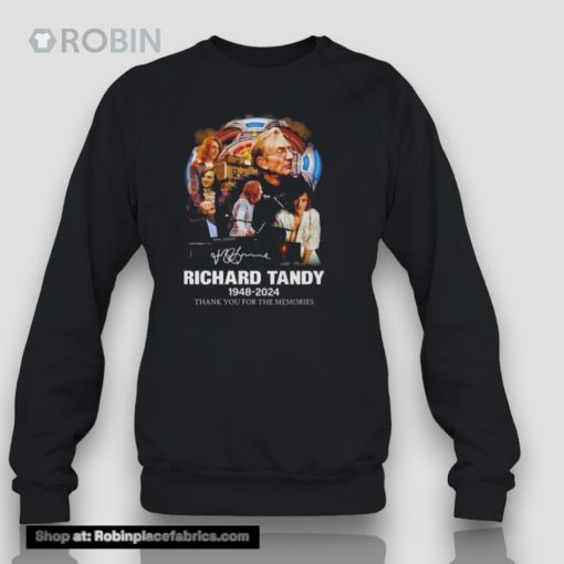 Richard Tandy 1948 2024 Thank You For The Memories Signature Unisex Shirt