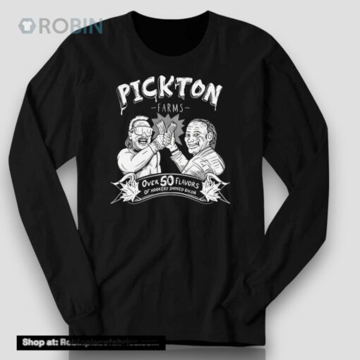 Robert Pickton Holding Hookery Smoked Bacon Shirt