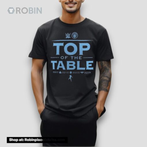 Roman Reigns Wwe X Manchester City Top Of The Table Unisex Shirt