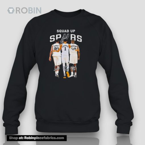 San Antonio Spurs Basketball Team Squad Up Spurs Signatures 2024 Unisex Shirt