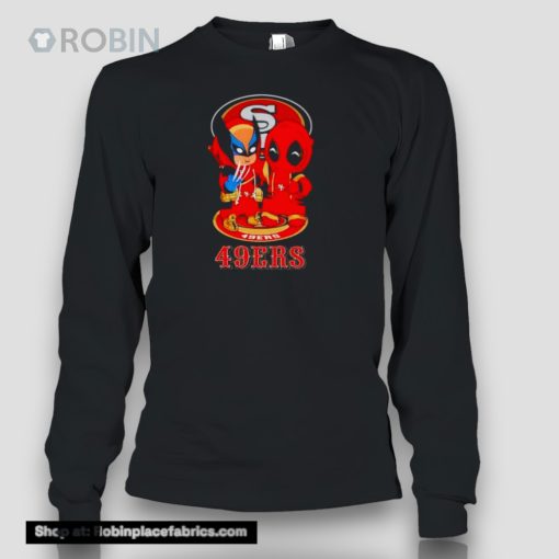 San Francisco 49ers Marvel Wolverine And Deadpool True Friends Shirt