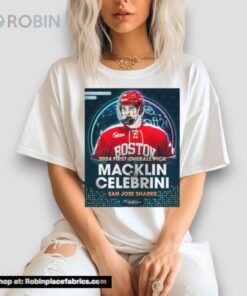 San Jose Sharks Select Forward Macklin Celebrini With The First Overall Selection In The Nhl Draft 2024 Shirt San Jose Sharks Select Forward Macklin Celebrini With The First Overall Selection In The Nhl Draft 2024 Shirt