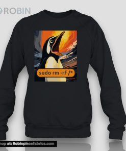 Screaming Tux Linux Sudo Rm Rf Shirt