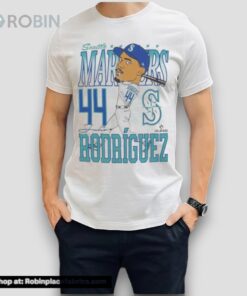 Seattle Mariners Julio Rodríguez Caricature Baseball Shirt