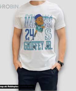 Seattle Mariners Ken Griffey Jr. Caricature Baseball Shirt Seattle Mariners Ken Griffey Jr. Caricature Baseball Shirt