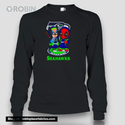 Seattle Seahawks Marvel Wolverine And Deadpool True Friends Shirt