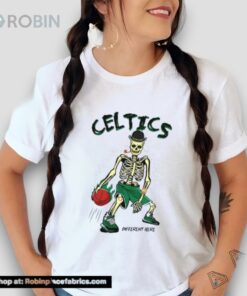 Skeleton Playing Boston Celtics Basketball Different Here 2024 Shirt