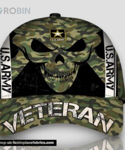 Skull US Army Veteran Classic Cap Skull US Army Veteran Classic Cap